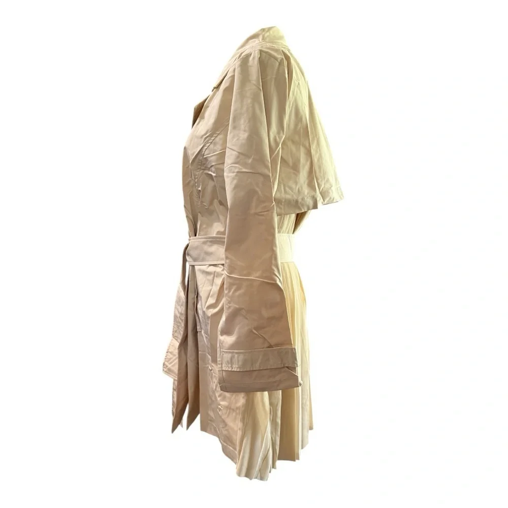 Wynne Layers Beige Trench Coat Jacket – Size L - Picture 2 of 7
